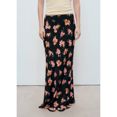 Jupe fleur fini dentelle MANGO