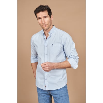Chemise unie en popeline MCS