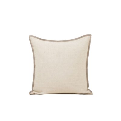 Housse de coussin en 100% coton et point de bourdon contrasté  TOINON MADURA