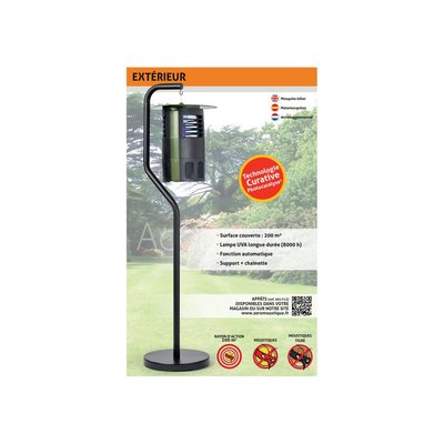 Piège à moustique extérieur Photocatalyse 002387 ZERO MOUSTIQUE