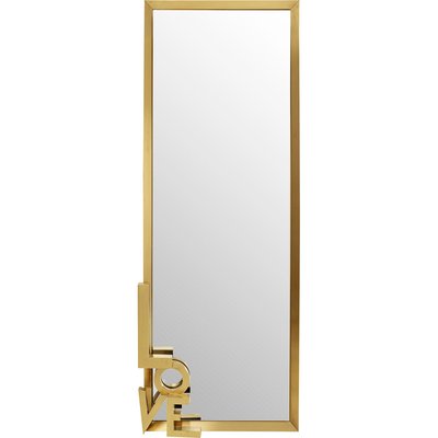 Miroir Love Letters 3D 200x70cm doré KARE DESIGN