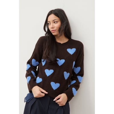 Pull manches longues bouclette col rond BONOBO
