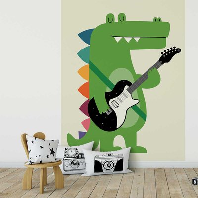 Papier peint dino rock HEXOA