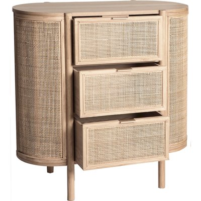 Commode en bois et rotin, Ikla RECOLLECTION