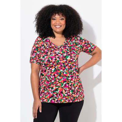 T-shirt à manches courtes et col en V ULLA POPKEN