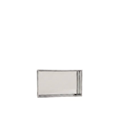 Plateau à facettes miroir 24x14cm ORNAMI