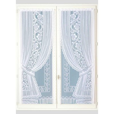 Paire de petits voilages " - Effet Double Voilages" HOME MAISON