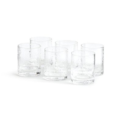 6er-Set Wassergläser Marteo, Strukturglas LA REDOUTE INTERIEURS