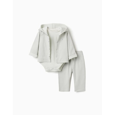 Ensemble 3 pièces en coton à rayures ZIPPY