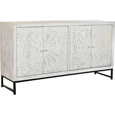 Buffet en bois exotique, mandala, Indio RECOLLECTION