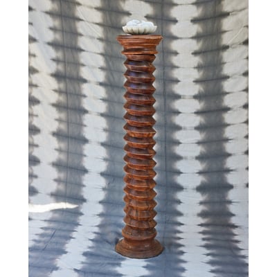 Colonne en bois brut tourné Alfred N°1403 - Bon état DEBONGOUT