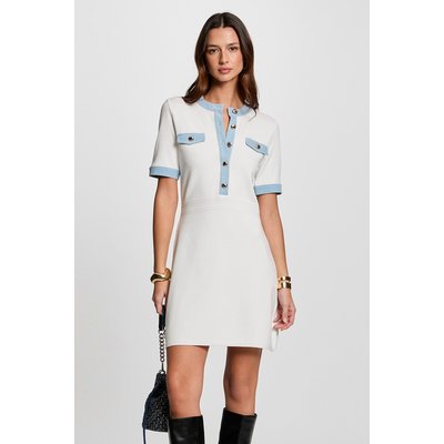 Robe droite, courte, manches courtes MORGAN