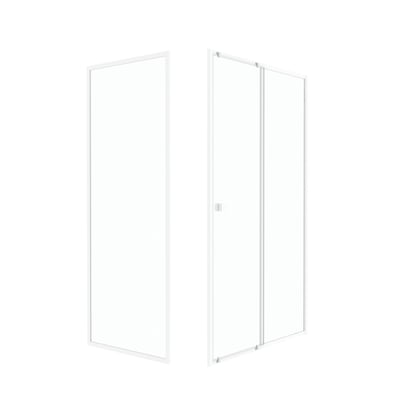 Porte de douche coulissante en verre trempé avec paroi de retour HOME MAISON