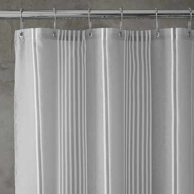 Textured Stripe Shower Curtain CATHERINE LANSFIELD