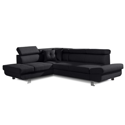 Canapé d'Angle Convertible en Tissu 5 places - LISBONA LISA DESIGN
