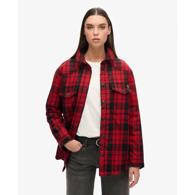 Surchemise en flanelle et peau lainée à carreaux SUPERDRY
