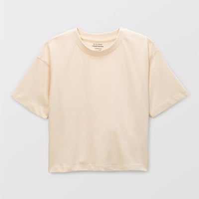 T shirt uni manches courtes en coton MONOPRIX