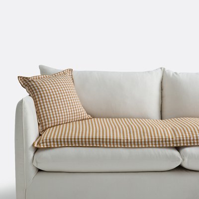 Almofada para assento em linho e algodão, Cottage LA REDOUTE INTERIEURS
