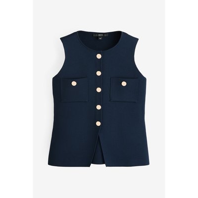 Gilet habillé en maille avec boutons NEXT