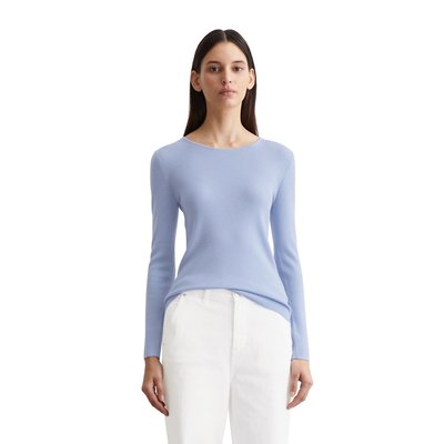 Pull à manches longues en maille slim en fine laine mérinos MARC O'POLO
