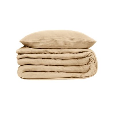 Housse de couette et taies double gaze de coton Doux Reve Flora ATMOSPHERA