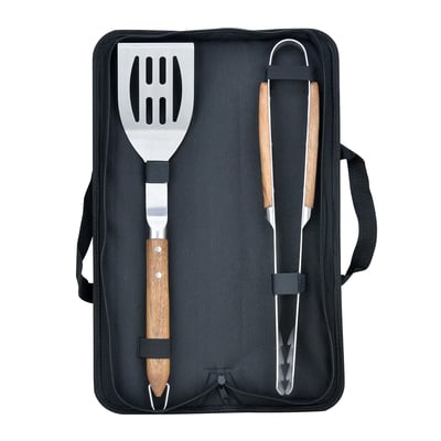 Set de 2 ustensiles pour barbecue : spatule et pince - Sève LAGUIOLE CUISSON