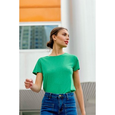 T-shirt manches courtes col rond uni ELVA LA PETITE ETOILE