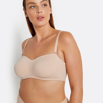 Soutien-gorge bandeau en microfibre-Invisible LA REDOUTE COLLECTIONS PLUS
