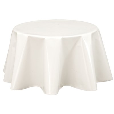 Nappe en toile cirée ronde design uni Joys TOILINUX