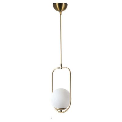 Suspension rétro boule doré en métal Sarkit 1 abat-jour HANAH HOME