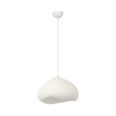 Grande suspension blanche design organique 50 cm NOXIS PIER IMPORT