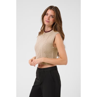 Manteau tricoté CREAM