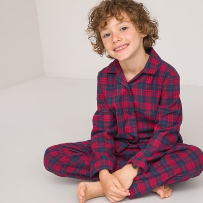 Pyjama carreaux rouge La Redoute