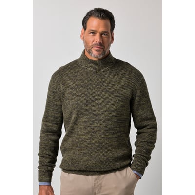 Pull, maille grossière Two Tone, col montant JP1880