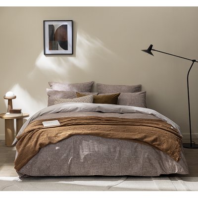 Parure de lit imprimée en percale de coton, GEO MINERAL ESSIX