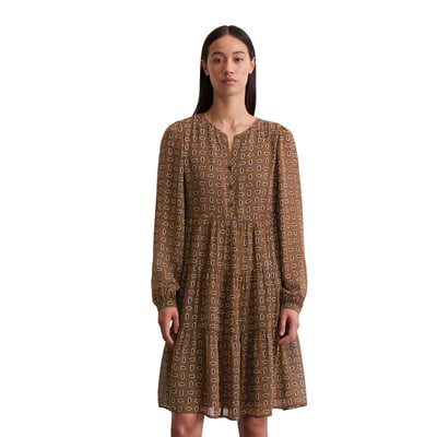 Robe courte à étages regular en crêpe de viscose MARC O'POLO