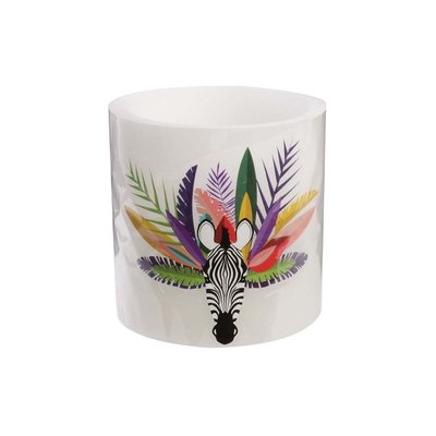 Bougie LED Exotique 15 cm Zèbre CMP
