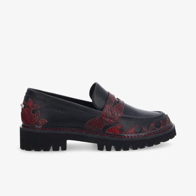 Mysen Loafer Flames - Noir SCHMOOVE