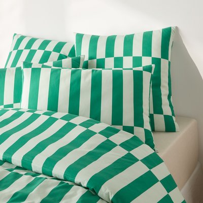 Funda de almohada 50% algodón reciclado, Tabaka verde LA REDOUTE INTERIEURS