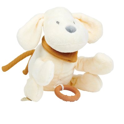 Peluche musicale Charlie le chien vanille NATTOU