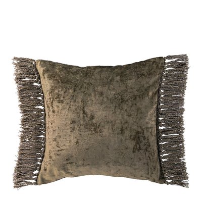Housse de coussin PAULA en velours irisé BLANC D’IVOIRE