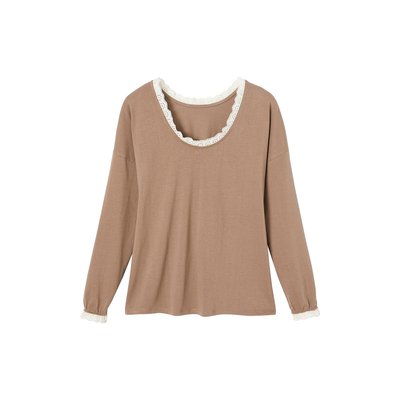 T-shirt réversible de grossesse finition dentelle VERTBAUDET