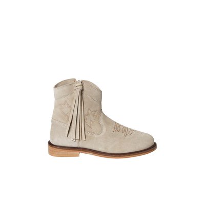 Boots zippées cuir VERTBAUDET