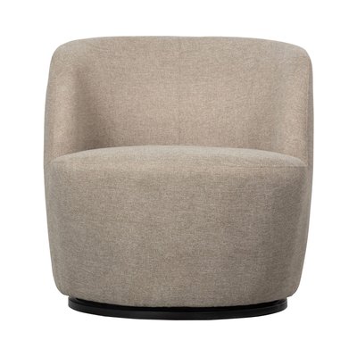 Fauteuil pivotant design en tissu - SERRA WOOOD