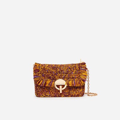 Sac à bandoulière en raphia MOON M VANESSA BRUNO