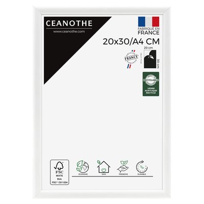 Cadre Photo Exposition 20x30 Cm/a4 Bois Clair Naturel Bois Massif Fsc ESSENTIEL CEANOTHE