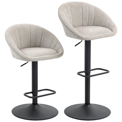 Tabouret de bar Lin Beige HOMCOM