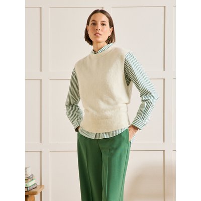 Pull sans manches mélange alpaga CYRILLUS