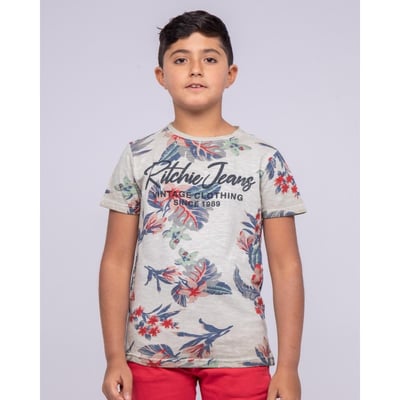 T-shirt Col Rond Pur Coton Motifs Nalko-j RITCHIE