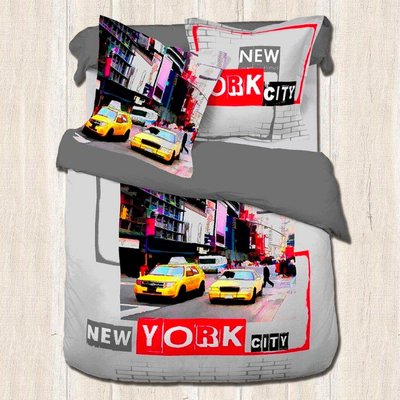 Housse De Couette  New York Cab  100% Coton DECORATIE